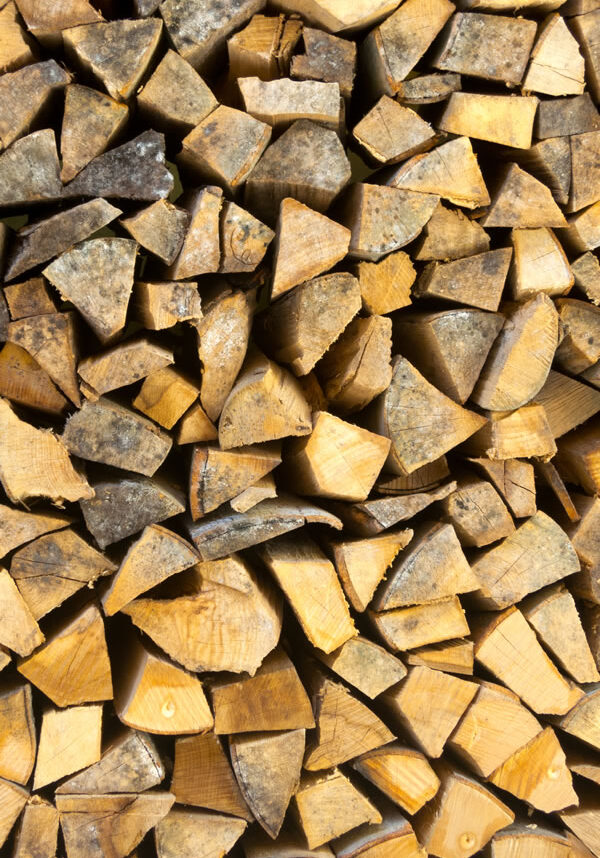 stack of seasoned firewood